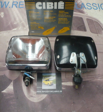 A35-8P8 JUEGO FAROS BLANCOS LARGO ALCANCE CIBIE AIRPORT 35 RENAULT 5 ALPINE Y OTROS