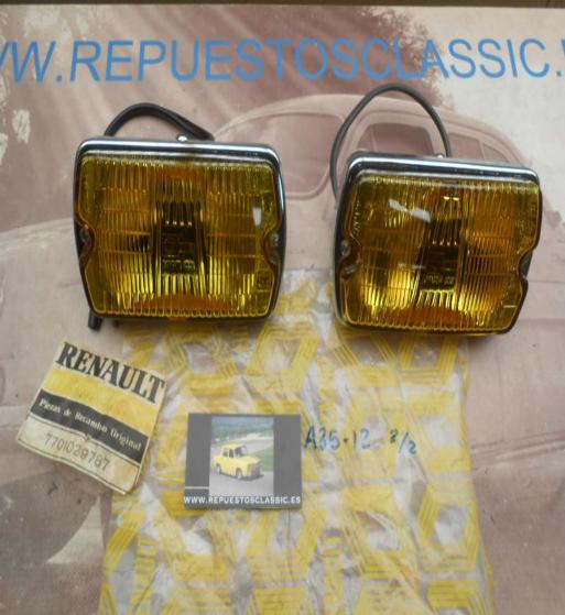 A35-12P8 JUEGO FAROS ANTINIEBLA AMARILLOS CIBIE AIRPORT 35 ORIGINAL RENAULT REF. 7701029787