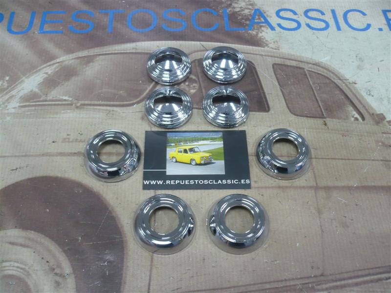 FIC1133/2-C1263X2 JUEGO ROSETONES SEAT 124, 1430, 127 MANETAS APERTURA Y ELEVALUNAS