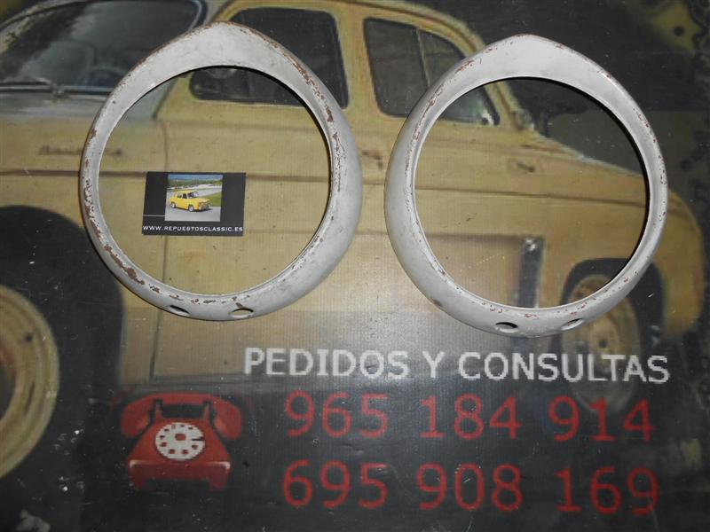 BI40 JUEGO CERQUILLO BISEL FARO PEUGEOT 404