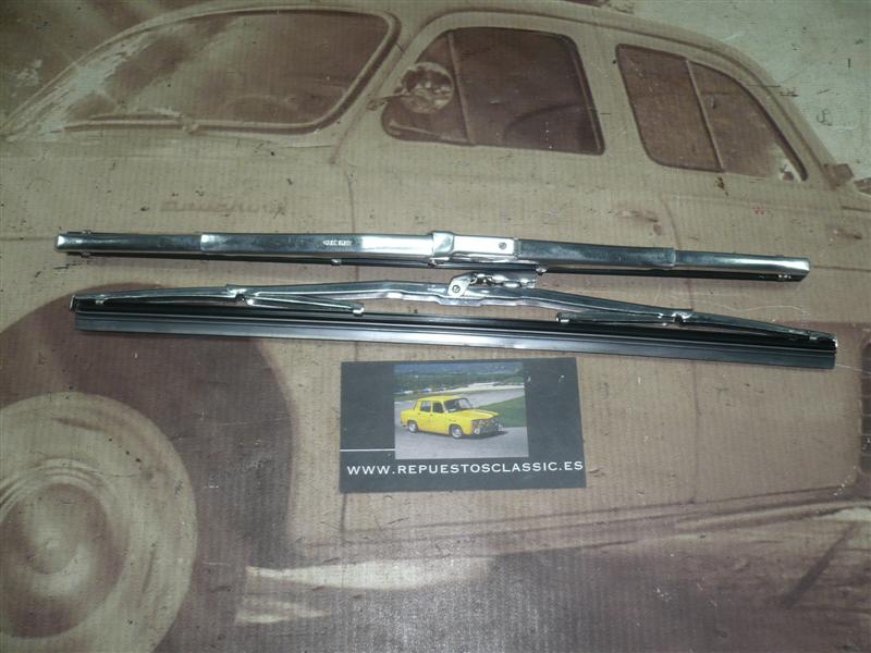 FI3011 ESCOBILLAS LIMPIAPARABRISAS INOX SEAT 600, RENAULT DAUPHINE, GORDINI 285 mm Y 5 mm ANCLAJE
