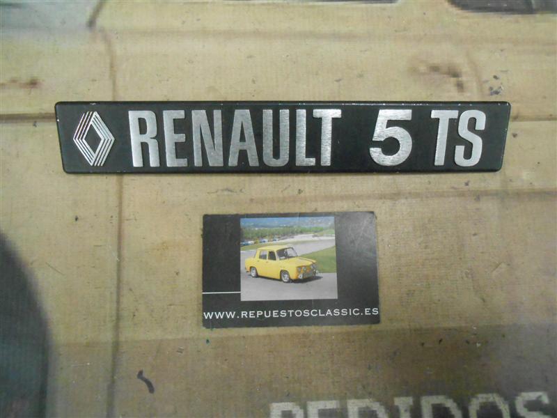 ANA35 ANAGRAMA METALICO RENAULT 5 TS 220x35