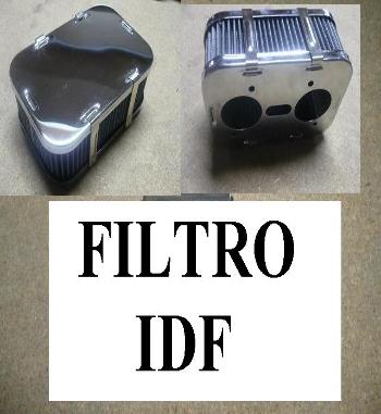 BT02 FILTRO AIRE CROMADO CARBURADOR WEBER 40 IDF