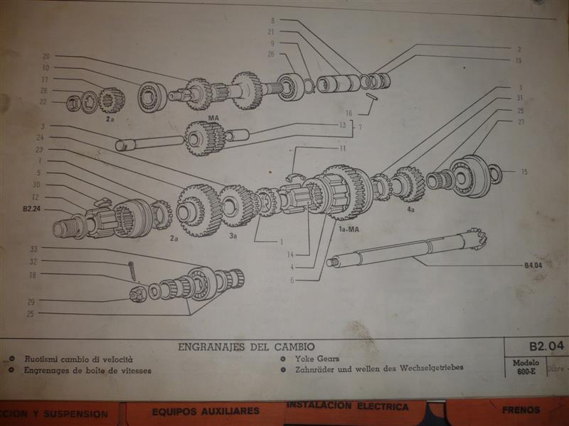 25x52/56x15 FIG. 10 RODAMIENTO BOLAS EJE PRIMARIO ANTERIOR CAJA CAMBIOS SEAT 600 CON RANURA Y SEGMENTO TODOS REF. 616492