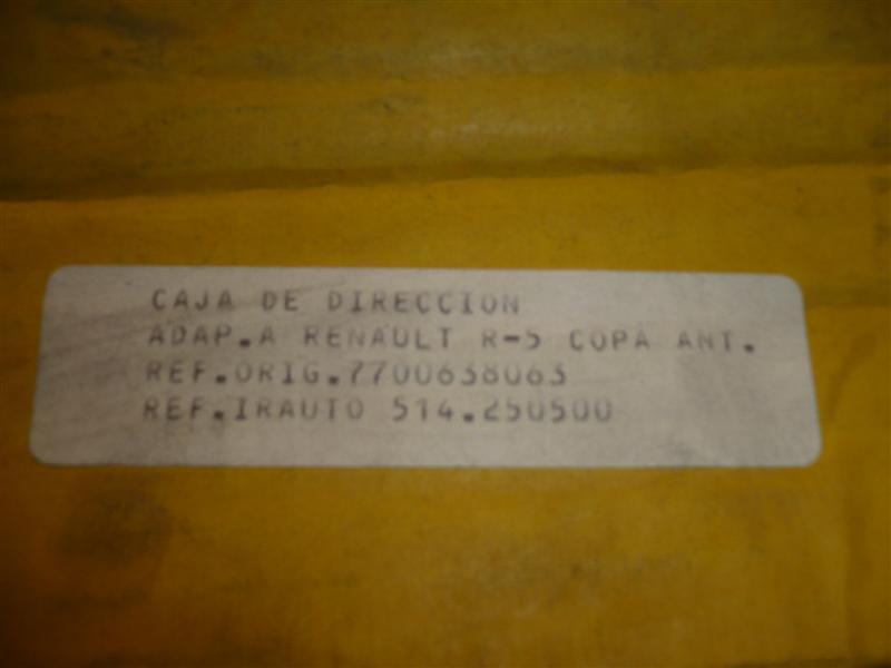 DC45 CREMALLERA DIRECCION RENAULT 5 ALPINE, ALPINE TURBO CON AXIALES 3 3/4 VUELTAS