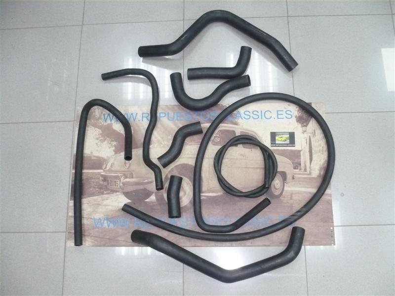KIT COMPLETO MANGUITOS SIMCA 1000 RALLY 2 Y 3 (10 PIEZAS) BAJO PEDIDO 15 DÍAS