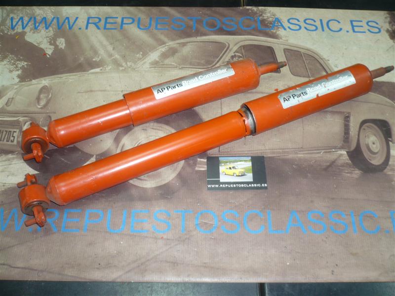 AM109 JUEGO AMORTIGUADORES REFORZADOS TRASEROS SEAT 124, 1430 1ª SERIE , AP PARTS 3001 DOBLE EFECTO