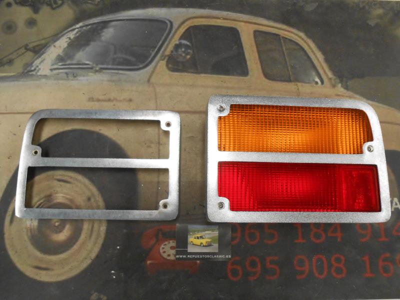 BI132 JUEGO BISEL PROTECTOR PILOTOS TRASEROS RENAULT 7