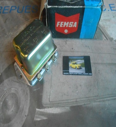GRC12-1 REGULADOR FEMSA DINAMO SEAT 600 N Y D (62-68) PARA DINAMO DNF92-3