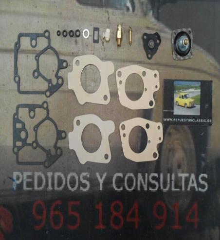 65 W-2 SUPER KIT REPARACION CARBURADOR WEBER 32 TLA VOLKSWAGEN POLO 1050