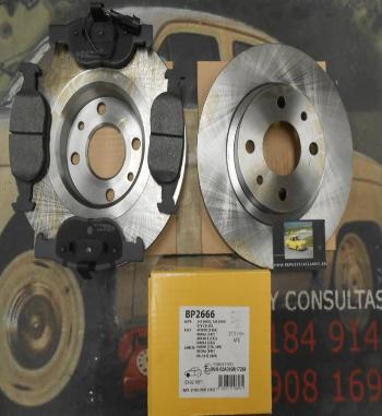 KZ800102 KIT DISCOS Y PASTILLAS DE FRENO DELANTERO FIAT BRAVA, BRAVO 1.9 D S, SX 95 -->