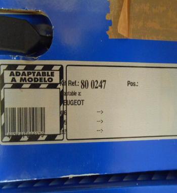 KZ800247 KIT DISCOS Y PASTILLAS DE FRENO TRASERO PEUGEOT 605