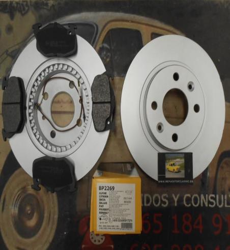 KZ800059 KIT DISCOS Y PASTILLAS DE FRENO DELANTERO RENAULT 19 1.8 16v