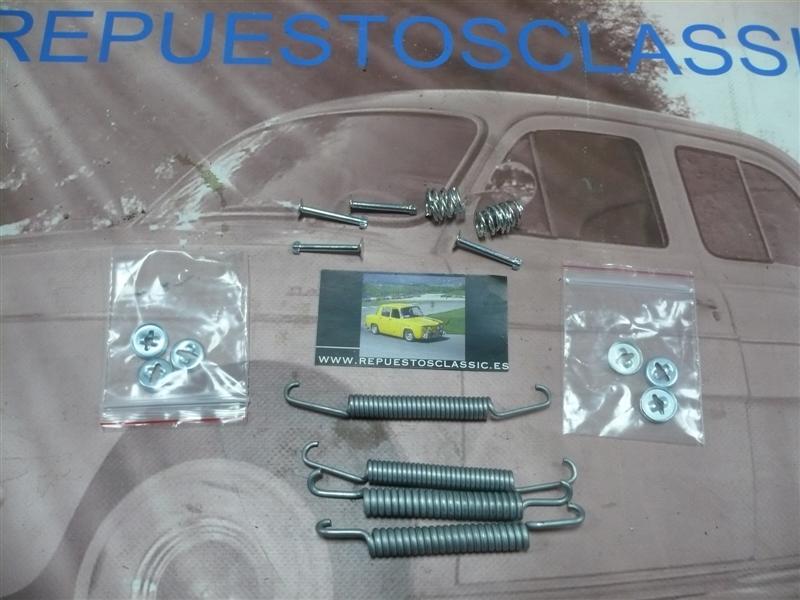 MUELLES FRENO TRASEROS O DELANTEROS SEAT 600, 850 TRASEROS SEAT 127, PANDA, 128, 1200 SPORT, 128