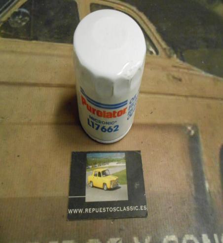 F122 FILTRO ACEITE PUROLATOR L17662 PEUGEOT  , CITROEN  , RENAULT , FIAT