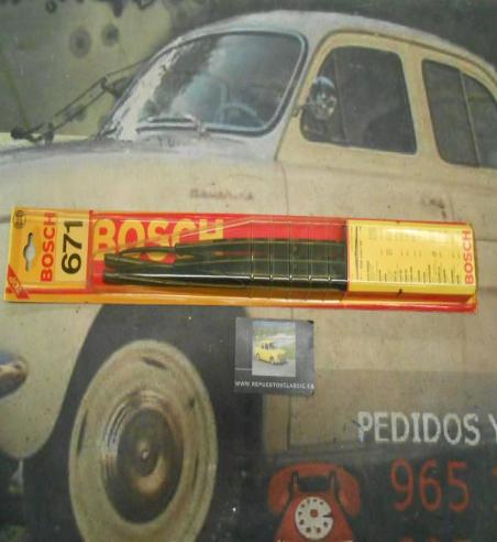 JUEGO ESCOBILLAS LIMPIAPARABRISAS  400mm BOSCH 671 ALFA GTV, BMW, METRO, FORD FIESTA 76 -->83, CAPRI 74 -->79, JAGUAR XJ, FIAT 1