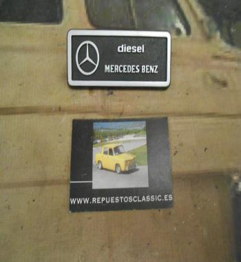 ANA206 ANAGRAMA SEAT 132 DIESEL MERCEDES BENZ MEDIDA 95x36mm