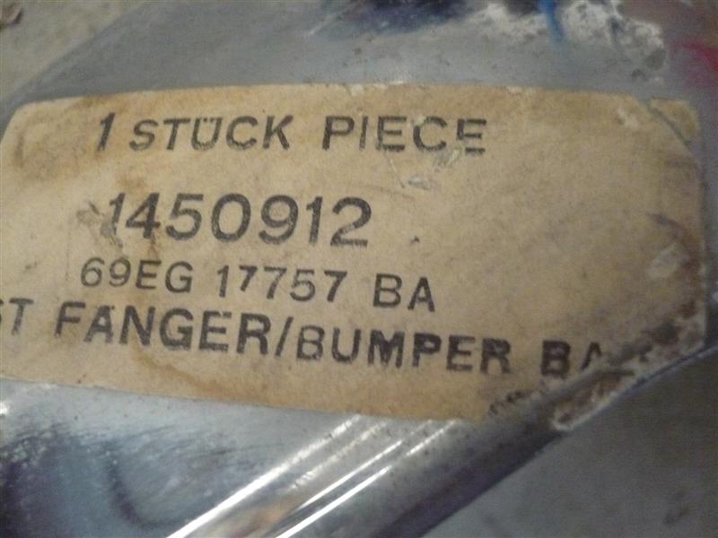 PAR107 PARAGOLPES DELANTERO, FRONT BUMPER FORD CAPRI MKI, ORIGINAL FORD 1450912