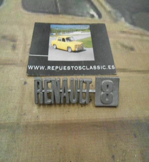 ANA284 ANAGRAMA RENAULT 8 METAL MATE 68x17mm
