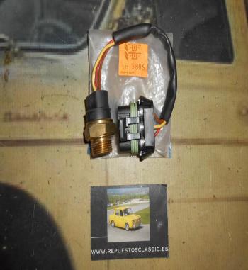 3806 TERMOCONTACTO VENTILADOR DOS TEMPERATURAS 100º - 95º, 110º - 105º OPEL CORSA A 1.5D, TD, VECTRA A 1.7D, TD, ROSCA 22 X 1.5
