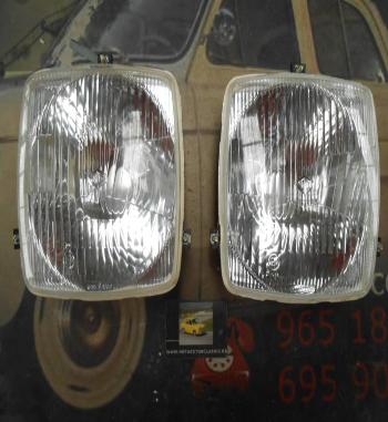 KFU01 PI2 KIT FAROS UNIVERSALES VEHICULO INDUSTRIAL 180x180mm FOCO EUROPEO