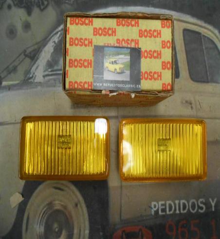 2305320913* PI2 KIT FAROS ANTINIEBLA UNIVERSALES VEHICULO INDUSTRIAL 180x90mm BOSCH A UN FARO LE FALTA GANCHO SUJECION BOMBILLA