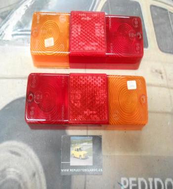 PI20 PI3 JUEGO TULIPAS PILOTOS TRASEROS CAMION, TRACTOR, REMOLQUE MEDIDA 245x75mm